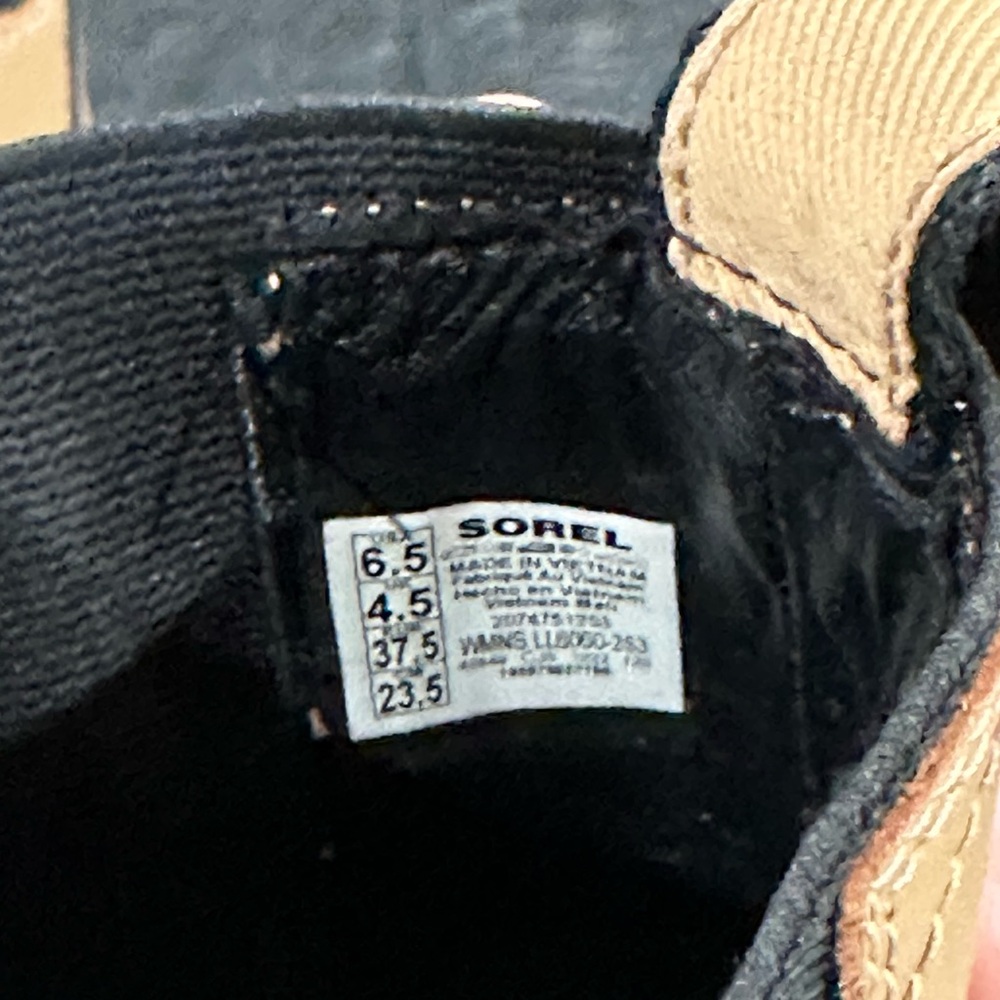Sorel Tan and Black Waterproof Chelsea Winter Boots - Picture 6 of 6
